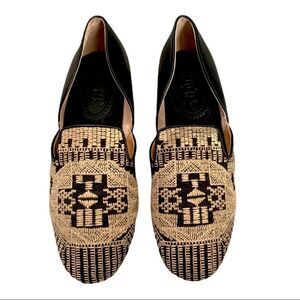 Anthropologie Latigo Alba Embroidered D’Orsay Flats